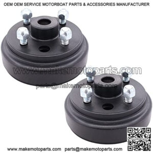 Pack of 2 Rear Wheel Brake Hub Drum 30 Teeth 21807-G1 for EZGO Gas 4 Cycle 91-Up RXV Golf Cart