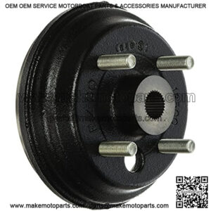 E-Z-GO Part Number 21807G2 Brake Drum, Black