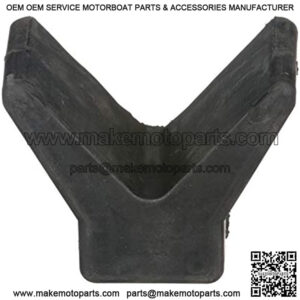 11200-1 Boat Trailer Rubber Bow Stop V-Block, Black, 2-Inch by 2-Inch