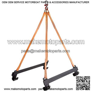 Watercraft Lift Sling, 1000lbs Capacity Jet Ski Lift Sling, 39'' Watercraft Sling w/Heavy Duty Powder-Coated Steel Brackets, Polyester Lifting Straps for Personal Watercraft, PWC, Jet Ski