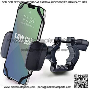 Bike & Motorcycle Phone Mount - for iPhone 13 Pro (12, SE, Xr, Plus/Max), Galaxy s22 or Any Cell Phone - Universal Handlebar Holder for ATV, Bicycle & Motorbike. +100 to Safeness & Comfort
