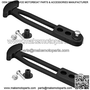 2 Pcs Boat Telescoping Ladder Rubber Strap Boat Yacht Sport Jet Boarding Secure Retaining Latch Band with Adjustable Mounting Holes for Yacht 2 or 3, 4 Steps Ladder