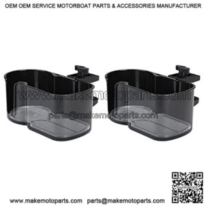 2 Pack Cup Holder for Golf Cart, Caddy Organizer Tray for Golf Cart, Portable Pontoon Cup Holder for Boat, Lawn Chair, Table Cup Holder Storage Water Bottle, Mugs, Sunglass, rangefinder