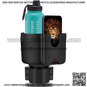 Suranew Car Cup Holder Expander Adapter (Adjustable) with Phone Holder Holds Most Car Cup Holder and Phones , Compatible with Large 32/40 oz Bottles, Big Drinks, Mugs