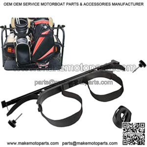 Golf Cart Bag Holder Bracket Attachment Fits EZGO Club Car Yamaha Rear Seat | No Drilling Required/Length Adjustable