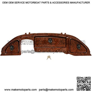 Dash Panel Compatible with 2008.5-Up Club Car Precedent Tempo Onward Golf Cart Three Door Wood Grain