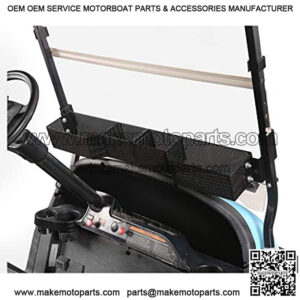 Golf Cart Front Inner Basket for Club Car DS & Precedent 2001-up, Dash Storage Box Metal Mesh Tray Organizer