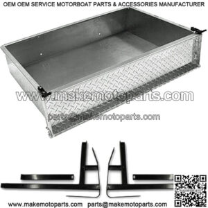 Aluminum Cargo Box Kit for EZGO TXT / T48 / Valor (94.5-Up) Golf Cart Models