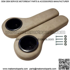 Golf Cart Rear Seat Kit Arm Rest Set With Cup Holder-Yamaha Stone