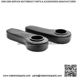 ProFX Golf Cart Rear Seat Black Armrest Cushion with Cup Holder (Set of 2)