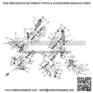 Front Upper Left Swing Arm CFMOTO 500 X5 9010-050400