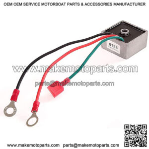 Golf Cart Voltage Regulator Rectifier fit EZGO TXT&RXV 1994-UP Gas,Club Car 1984-1991, Columbia/ParCar 1982-1994,Replace OEM 27739-G01,27739G01,435203