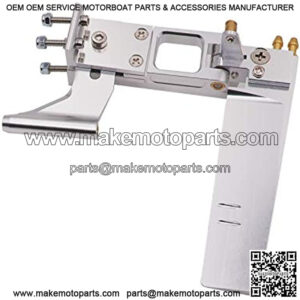 110mm Aluminum Alloy Water Absorbing Steering RC Boat Rudder with 4mm Shaft Axle Strut Mount Bracket Kit Holder,Dual Water Pickup