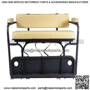Golf Cart 2 in 1 Combo Seat Kit (Stone) & Golf Bag Carrier-Yamaha Drive 2