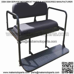 Rear Seat Kit- Black for EZGO RXV Golf Carts 2008-2015