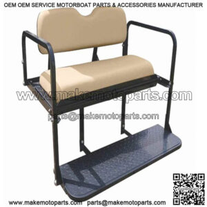 Rear Flip Seat kit-Buff for Club Car Precedent Golf Carts 2004+