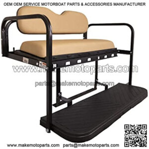 MACH3 EZGO TXT Golf Cart Rear Flip Seat Kit with Steel Frame | Compatible with 1995 & Up E-Z-GO TXT/Valor/Freedom TXT / T48 Models