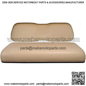 Golf Cart Front Seat Lean Back Cushion Front Seat Bottom Cushion, Tan/Black/Beige/Sand Stone Color for Club Car DS 2000.5+, EZGO TXT 1993+/RXV 2008