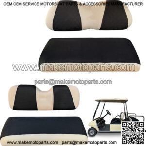 Golf Cart Front Rear Seat Cover Set For Club Car DS & EZGO RXV TXT