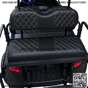 Golf Cart Diamond seat Cover for Club Car EZGO Yamaha, Golf cart Vinyl seat Cover with Brown Stitching
