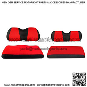 Front Rear Golf Cart Seat Covers for Yamaha G29 Drive & Drive 2, Club Car Precedent Carryall Tempo Onward and Star EV, Made w/ 3D Air Mesh Polyester Fabric Breathable Washable