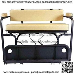 3G Golf Cart 2 in 1 Combo Seat Kit (Stone) & Golf Bag Carrier-Yamaha Drive 2