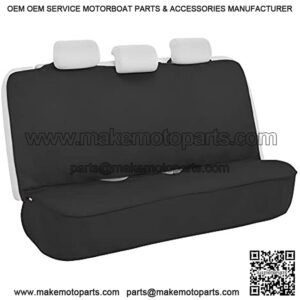 Motor Trend AquaShield Black Waterproof Rear Bench Car Seat Cover ?C Padded Neoprene Back Seat Cover for Cars, Ideal Back Seat Protector for Kids & Dogs, Interior Covers for Auto Truck Van SUV