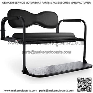 Flip4 Club Car Precedent Golf Cart Rear Seat Kit ?C Black