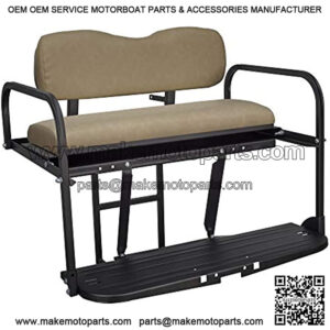 EZGO Marathon (Pre-1994) Golf Cart Flip Folding Rear Back Seat Kit - Tan