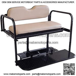 Club Car Precedent (04-Up) Golf Cart Rear Flip Seat Kit with Steel Frame
