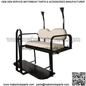 ProFX Rear Seat Kit w/ Grab Bar for Club Car Precedent (04-Up) Golf Cart - White