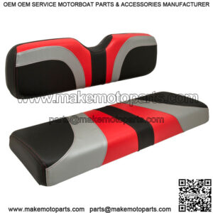 Blade Golf Cart Front Seat Covers for Club Car DS - Red/Silver/Black