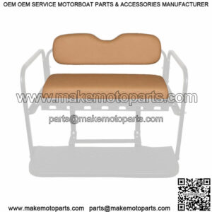 Golf Cart Rear Flip Seat Replacement Cushion Set (Club Car EZGO Yamaha) - Tan