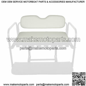 Golf Cart Rear Flip Seat Replacement Cushion Set (Club Car EZGO Yamaha) - Oyster