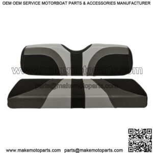 Blade Golf Cart Rear Seat Covers for Genesis 250/300-Gray/Charcoal/Black