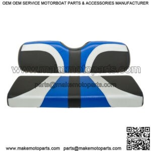 Blade Golf Cart Rear Seat Covers for Genesis 250/300 Seat Kits-Blue/Silver/Black