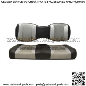 Golf Cart Rear Seat Cushions for Genesis 250/300  - Black/Silver