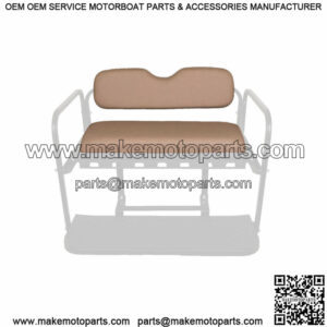 Golf Cart Rear Flip Seat Replacement Cushion Set (Club Car EZGO Yamaha) - Sand