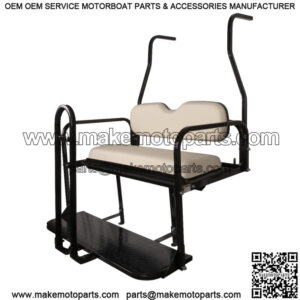 ProFX Rear Seat Kit w/ Grab Bar for Club Car DS (1982-2000.5) Golf Cart - White