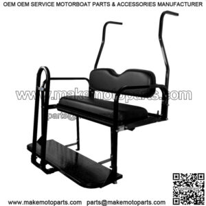 ProFX Rear Seat Kit w/ Grab Bar for Club Car DS (1982-2000.5) Golf Cart - Black