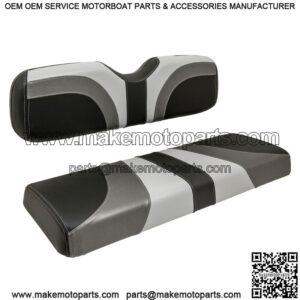 Blade Golf Cart Front Seat Covers for EZGO TXT/T48/RXV - Gray/Charcoal/Black