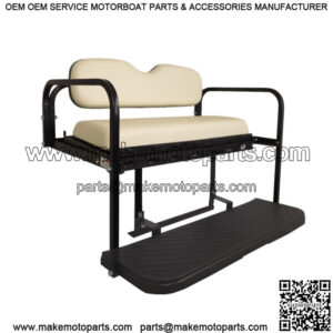 MACH3 Rear Flip Seat for Yamaha Drive2 Golf Carts 2017 & Up - White