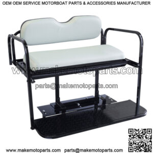 Yamaha Drive G29 Golf Cart Flip Folding Rear Back Seat Kit, 2007 & Up - White