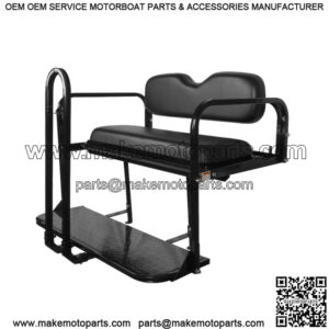 ProFX Rear Seat Kit with Grab Bar for EZGO RXV (2008-Up) Golf Cart - Black
