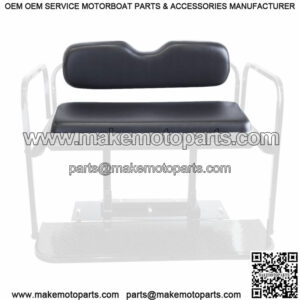 Golf Cart Rear Seat Cushion Set  - Black