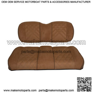 Suede Front Seat Cushions for EZGO TXT (95-Up) Gas & Electric Golf Cart - Honey