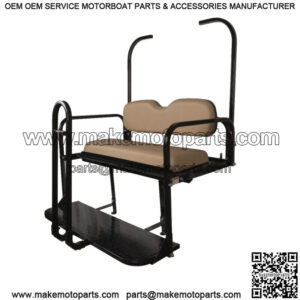 ProFX Rear Seat Kit with Grab Bar for EZGO TXT (1995-Up) Golf Cart - Tan