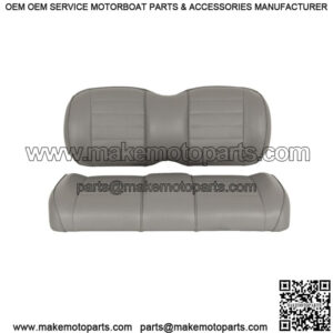 Premium Vinyl Front Seat Cushions for Club Car Precedent Golf Cart - Gray