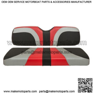 Blade Golf Cart Rear Seat Covers for Genesis 250/300 - Red/Silver/Black