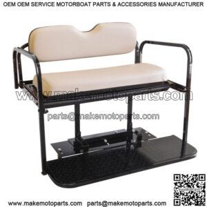 Yamaha Drive G29 Golf Cart Flip Folding Rear Back Seat Kit, 2007-Up - Stone Grey